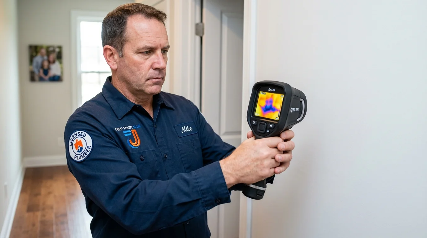 Thermal imaging leak detection by Johns Plumbing LLC in Riverhead